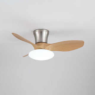 Plafonnier ventilateur Velora moderne en bois