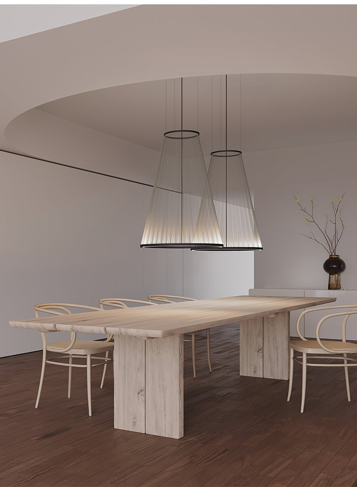 Cone Lampe Suspendue Minimaliste en Aluminium