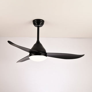 Ventilateur de plafond moderne Fia en bois avec lumière