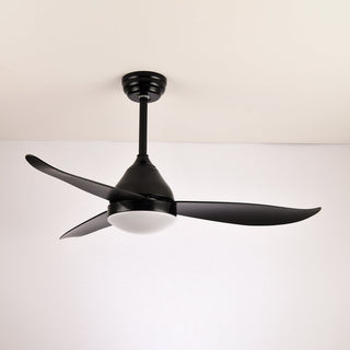 Ventilateur de plafond moderne Fia en bois avec lumière