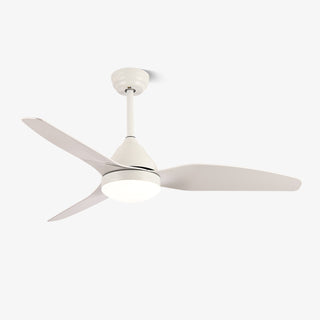 Ventilateur de plafond moderne Fia en bois avec lumière