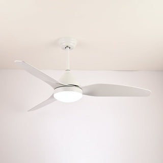 Ventilateur de plafond moderne Fia en bois avec lumière