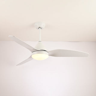 Ventilateur de plafond moderne Fia en bois avec lumière