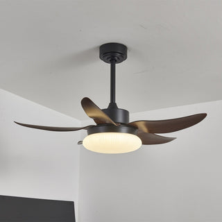 Zerith Ventilateur de Plafond Moderne en Bois avec Lumière