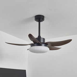 Zerith Ventilateur de Plafond Moderne en Bois avec Lumière