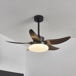 Zerith Ventilateur de Plafond Moderne en Bois avec Lumière