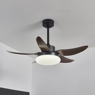 Zerith Ventilateur de Plafond Moderne en Bois avec Lumière