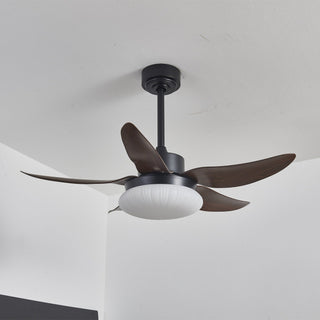 Zerith Ventilateur de Plafond Moderne en Bois avec Lumière