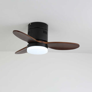 Eris Ventilateur de plafond lumineux minimaliste en bois