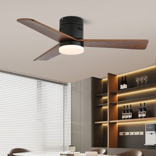 Eris Ventilateur de plafond lumineux minimaliste en bois