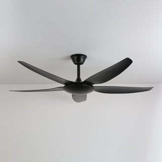 Ventilateur de plafond minimaliste Onyxa avec lumière