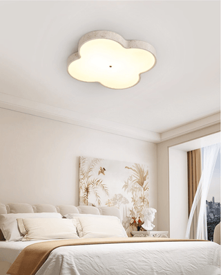 Aethel Cloud Travertine Ceiling Lamp-Neutral Decor
