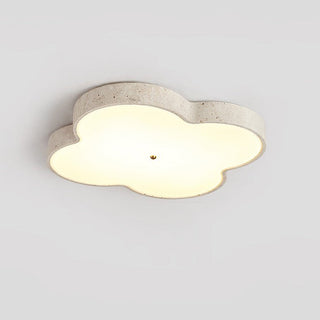 Aethel Cloud Travertine Ceiling Lamp-Neutral Decor