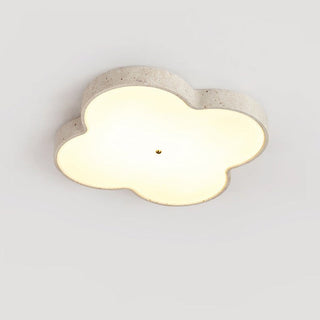 Aethel Cloud Travertine Ceiling Lamp-Neutral Decor