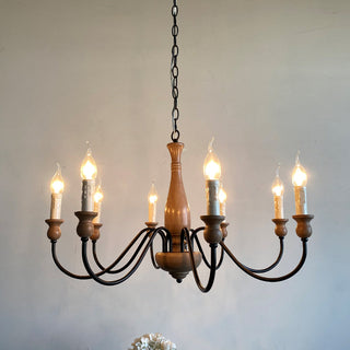 Afralia Lustra Lustre Bois Industriel Moderne