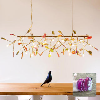 Agate Lustre à Branches Multicolores
