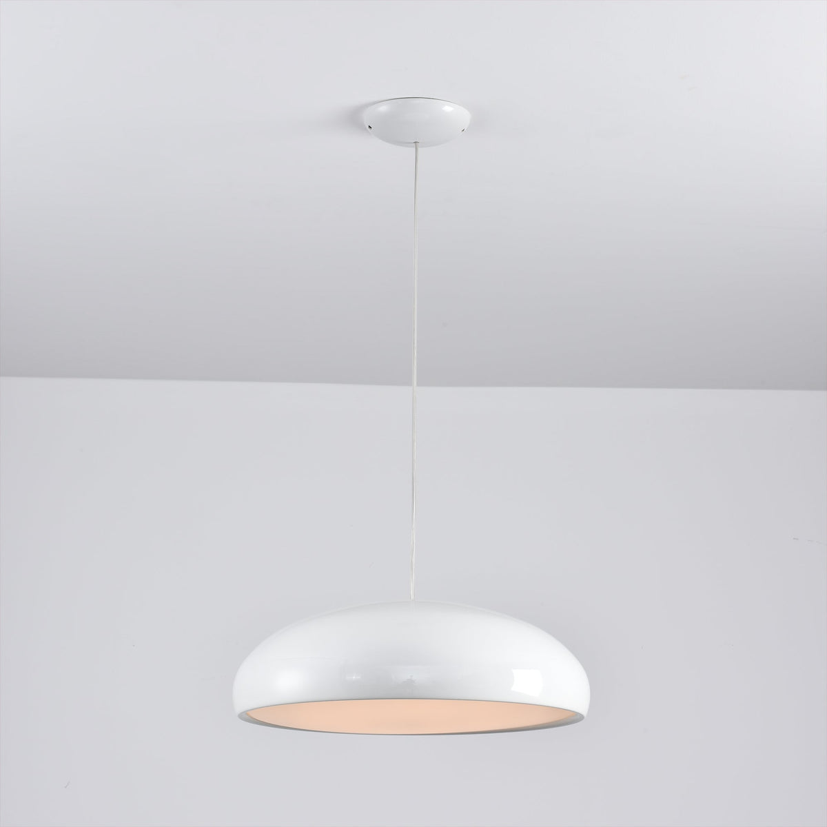 The smaller size (17.7 inch) Aicia Pendant Light.