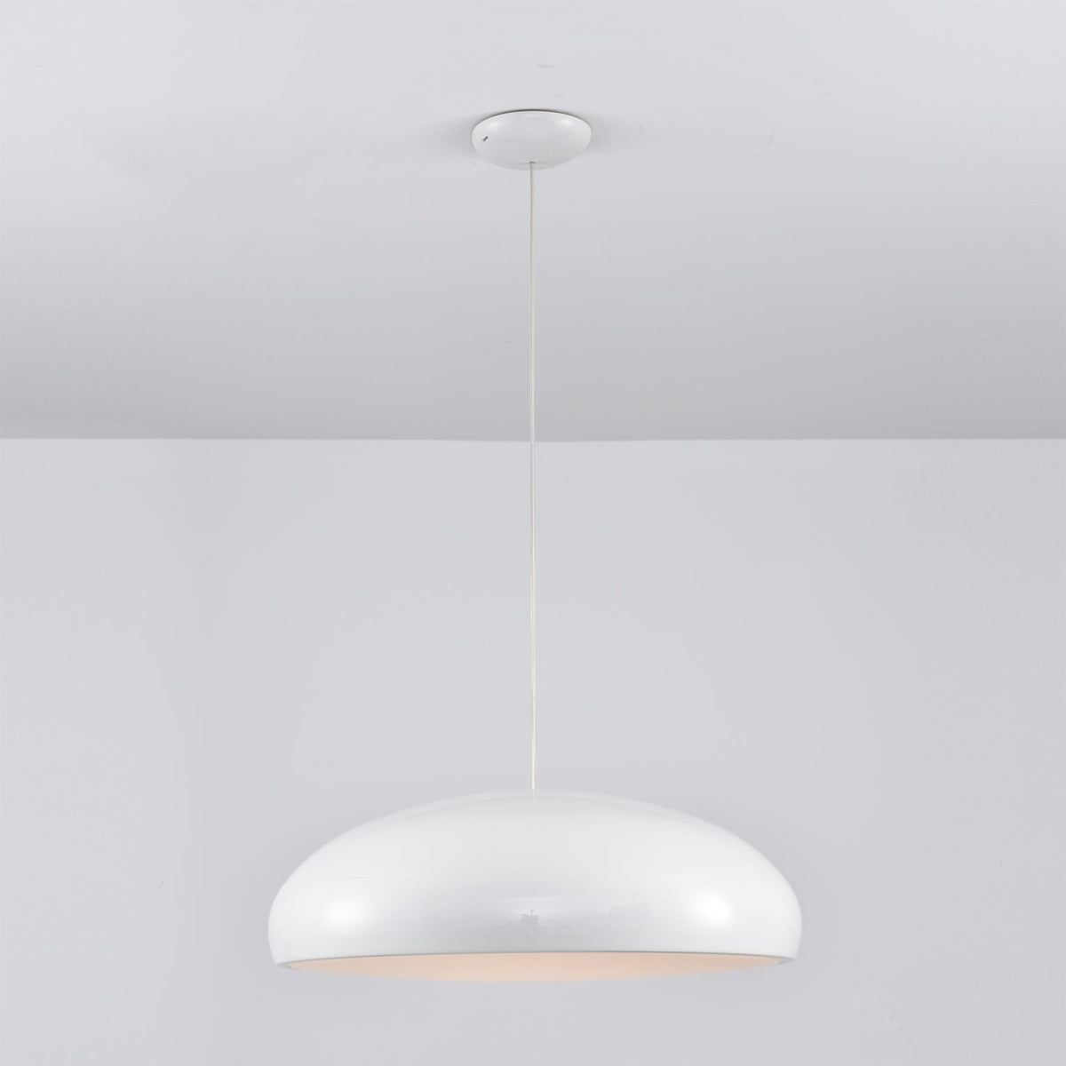 The Aicia Pendant Light shown in green.