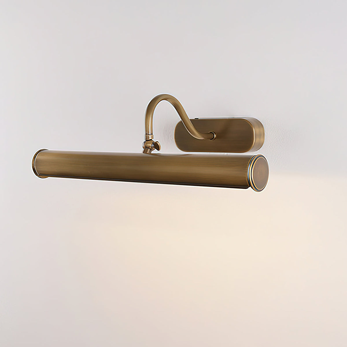 Detailed view of the texture on the Antique Brass finish.