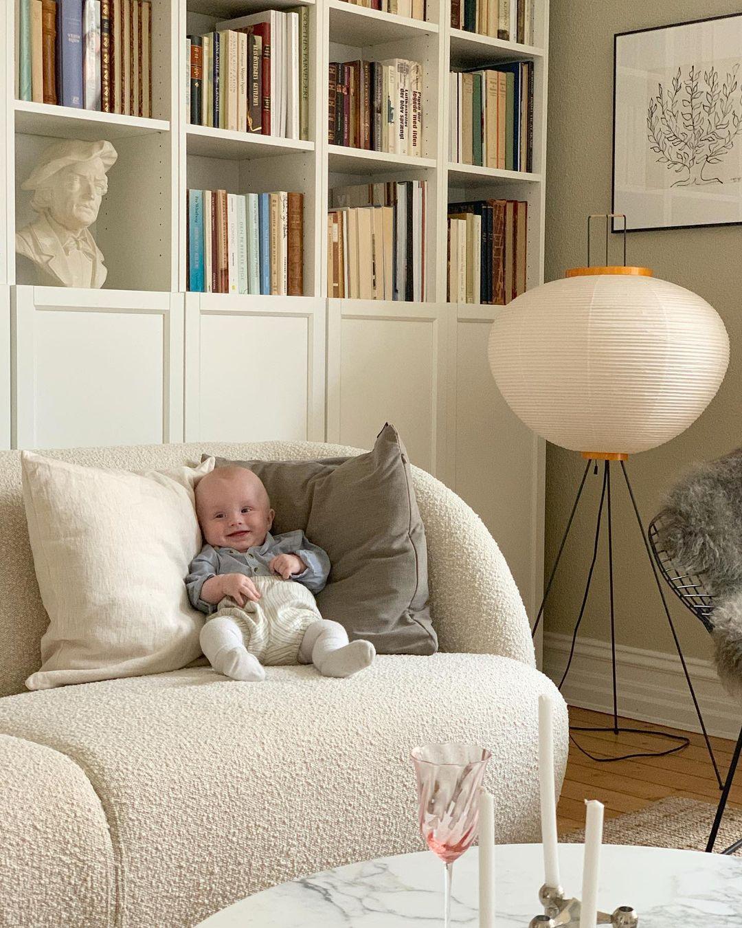 Krelix Lampadaire en Papier Scandinave