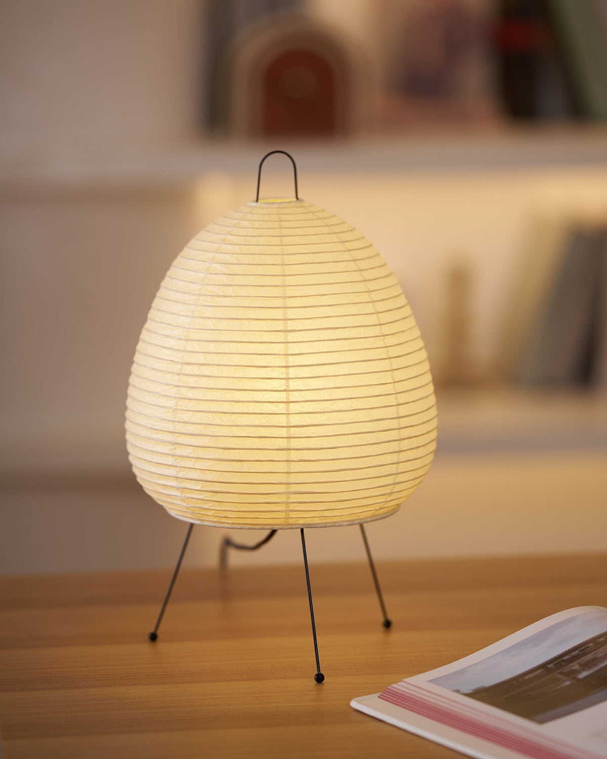 Tranquilux Lampe de Table en Papier Inspirée du Japon