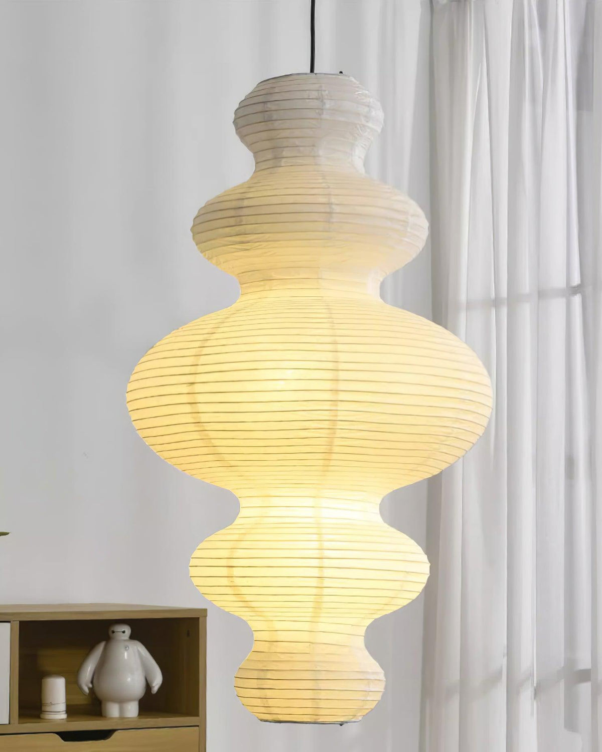 Akari Juni Pendant Lamp-Neutral Decor