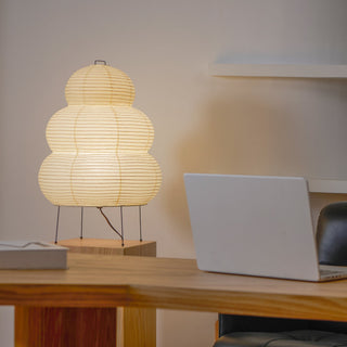 Tranquilux Lampe de Table en Papier Inspirée du Japon