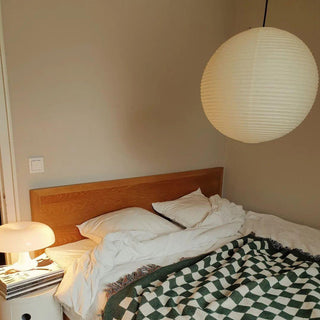 Solara Suspension Bambou Papier Washi Ronde
