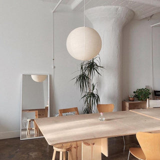 Solara Suspension Bambou Papier Washi Ronde