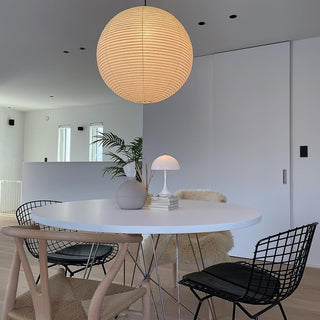 Solara Suspension Bambou Papier Washi Ronde