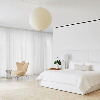 Solara Suspension Bambou Papier Washi Ronde