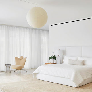 Solara Suspension Bambou Papier Washi Ronde
