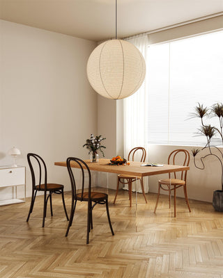 Solara Suspension Bambou Papier Washi Ronde