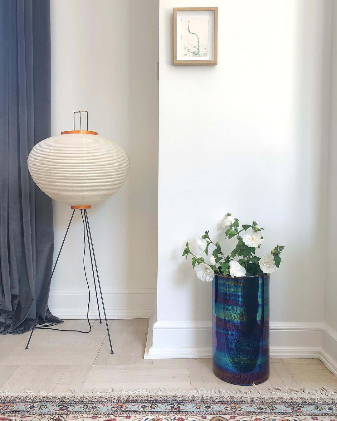 Krelix Lampadaire en Papier Scandinave