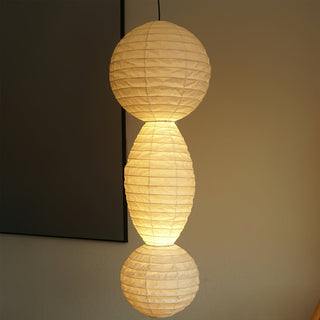 Nami Suspension lanterne en papier style wabi-sabi