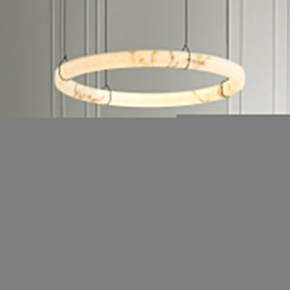 Aureon Lustre de Luxe en Albâtre Blanc