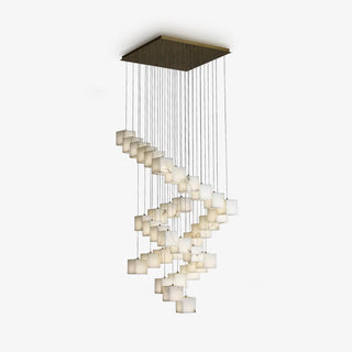 Eurraeel Lustre Spiral en Albâtre