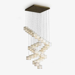 Eurraeel Lustre Spiral en Albâtre