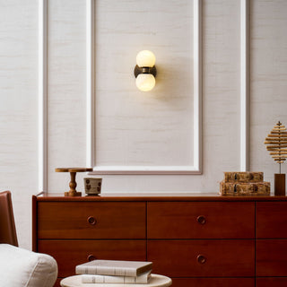 Alabaster Celestia Orb Wall Light-Neutral Decor