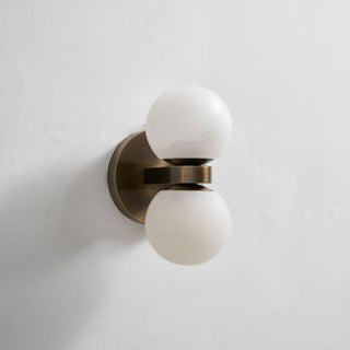 Alabaster Celestia Orb Wall Light-Neutral Decor
