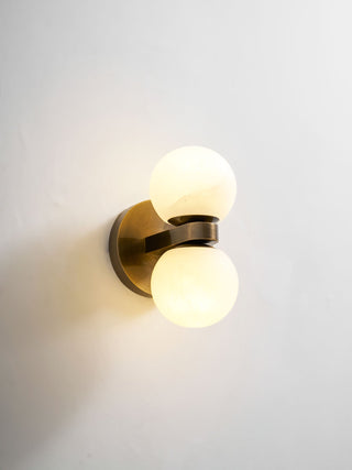 Alabaster Celestia Orb Wall Light-Neutral Decor