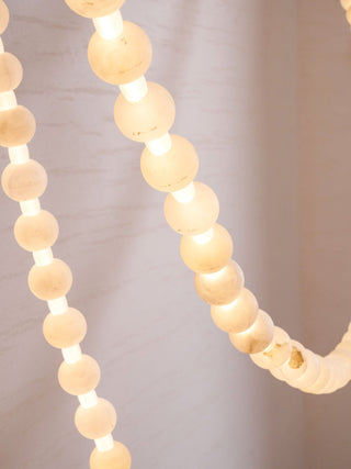 Grempt Lustre Albâtre à Collier de Perles