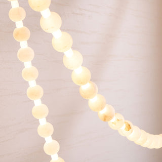 Grempt Lustre Albâtre à Collier de Perles