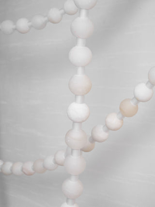 Grempt Lustre Albâtre à Collier de Perles