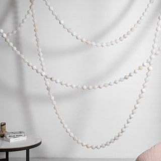 Grempt Lustre Albâtre à Collier de Perles