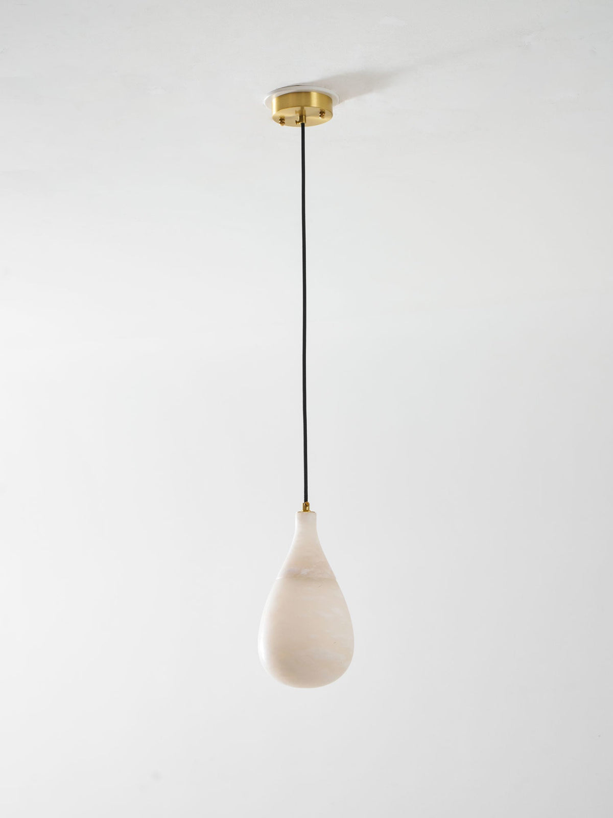 Alabaster Raindrop Pendant Light-Neutral Decor