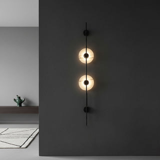 Alabaster Vertical Wall Sconce-Neutral Decor