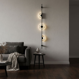 Alabaster Vertical Wall Sconce-Neutral Decor