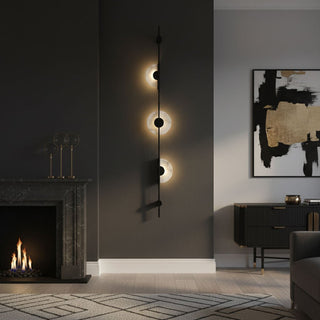Alabaster Vertical Wall Sconce-Neutral Decor