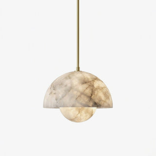 Alabaster Bud Pendant Lamp-Neutral Decor